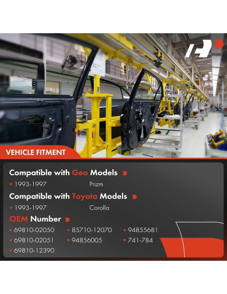 Regulador de Ventana Eléctrico A-Premium Geo Prizm 1993-1997