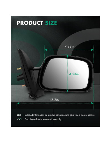 Espejo Retrovisor Lateral Derecho SCITOO Corolla 2003-2008