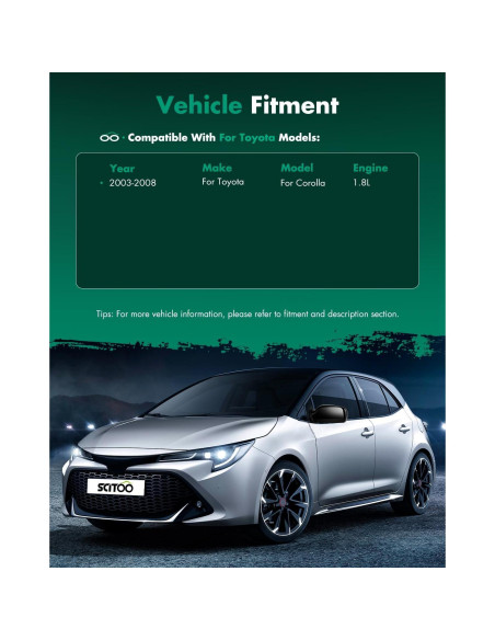 Espejo Retrovisor Lateral Derecho SCITOO Corolla 2003-2008