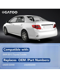 Cerradura de Maletero OGATOO para Toyota Corolla 2009-2013 2