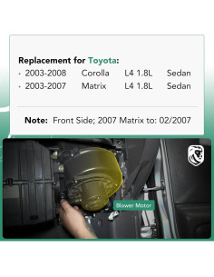 Motor de Soplador de Calefacción YHTAUTO para Toyota 2