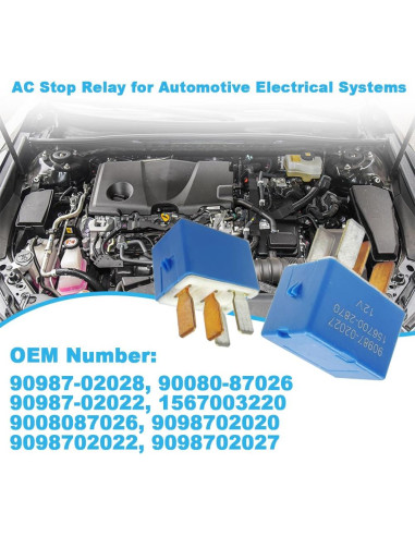 Relé de A/C 4 Pines Toyota Lexus Camry Corolla 1997-2014