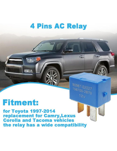 Relé de A/C 4 Pines Toyota Lexus Camry Corolla 1997-2014