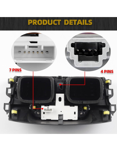 Panel de Ventilación A/C Dasbecan con Reloj para Toyota Corolla 2009-2013