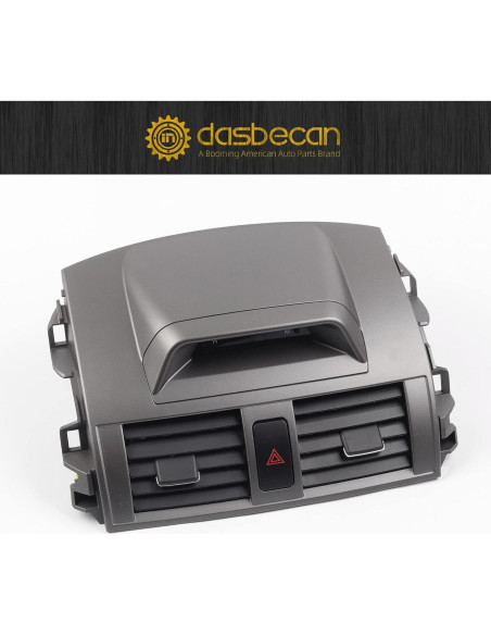 Panel de Ventilación A/C Dasbecan con Reloj para Toyota Corolla 2009-2013