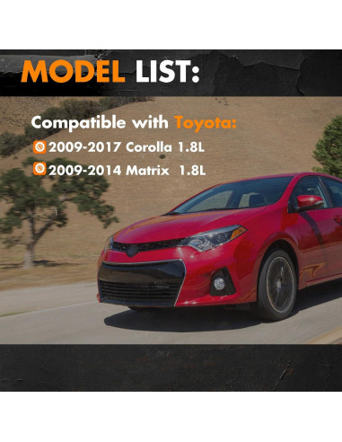 Tubería de refrigerante MEMOEO para Toyota Corolla 1.8L