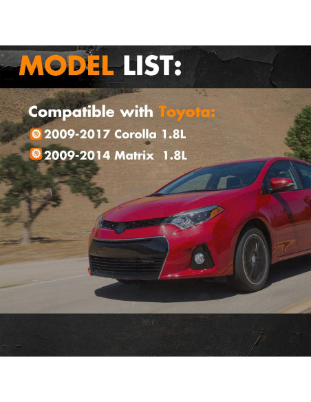 Tubería de refrigerante MEMOEO para Toyota Corolla 1.8L