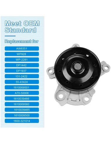 Bomba de agua JDMON para Toyota Corolla 1.8L 2009-2019