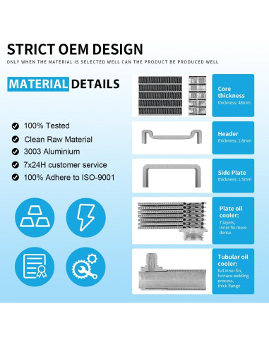 Radiador Rayten 13049 para Toyota Corolla 09-17 y Matrix 09-12
