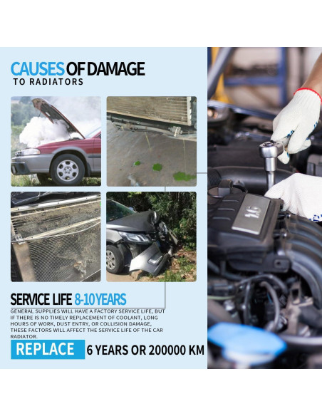 Radiador Rayten 13049 para Toyota Corolla 09-17 y Matrix 09-12