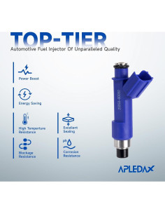 Inyectores de Combustible APLEDAX 4PCS para Toyota y Pontiac 2