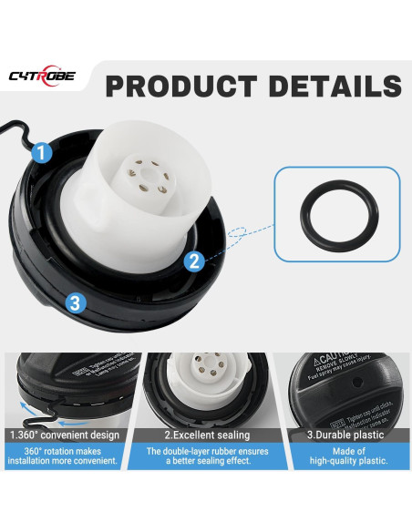Tapa de Tanque de Combustible CYTROBE para Toyota y Lexus
