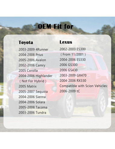 Tapa de combustible Manymiba 77300-33070 para Toyota Lexus