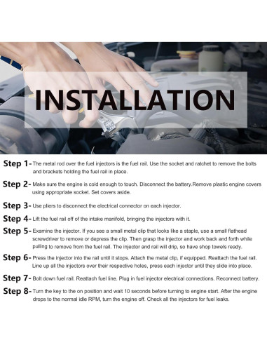 Inyector de combustible TA-VIGOR 12 agujeros Toyota 1.8L