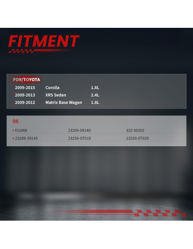 Inyectores de Combustible TSSLIIN para Toyota Corolla 2009-2015