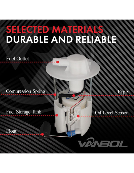 Conjunto Bomba de Combustible Eléctrica VANBOL para Toyota Corolla y Matrix