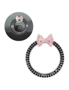 Anillo de Encendido de Coche ORIESSE Lazo Rosa Brillante