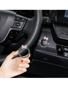 Anillo de Encendido de Coche ORIESSE Lazo Rosa Brillante 2