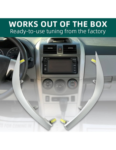 Tira Cubierta Tablero Central AUTOKAY Toyota Corolla 2008-2013