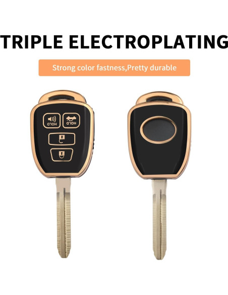 Cubierta de Llavero Toyota MILD EAST TPU Negro 2012-2019