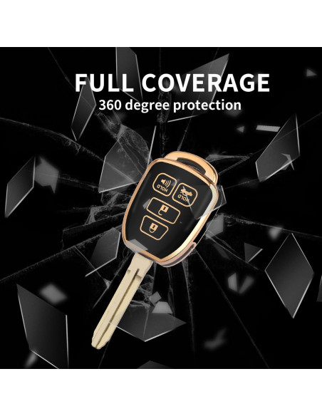 Cubierta de Llavero Toyota MILD EAST TPU Negro 2012-2019