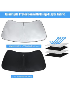 Protector Solar Parabrisas HOHUIGO Toyota Corolla 2009-2014 2