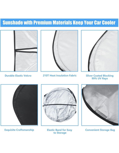 Protector Solar Parabrisas HOHUIGO Toyota Corolla 2009-2014