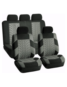 Fundas de Asiento de Coche FH Group Juego Completo Gris