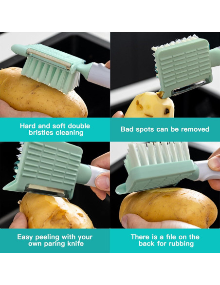 Cepillo y Pelador Juliana BuRuiJi 2 en 1 para Verduras