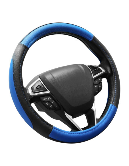 Cubierta de Volante SEG Direct Universal 36-38 cm Cuero Negro Azul