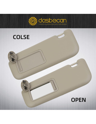 Visera Lado Conductor Izquierdo Dasbecan Toyota Corolla 2009-2013 Cuero