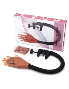 Mano de Práctica para Uñas Acrílicas LIONVISON con 100 Consejos