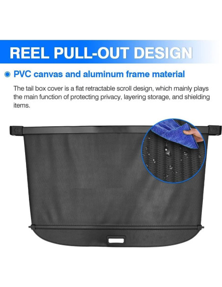 Cubierta de Carga Retráctil Powerty para Toyota Corolla Cross 2022-2024