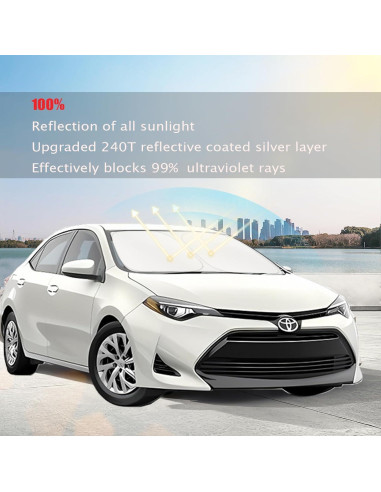 Cubierta Sombra Parabrisas Toyota Corolla 2014-2025 240T