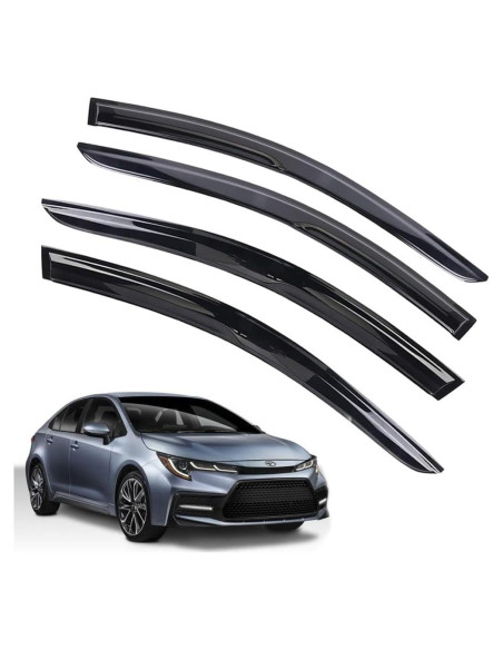Deflectores de lluvia LETINGFAR para Toyota Corolla 2019-2023