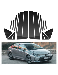 BASIKER 16 Pcs Adornos Ventana Toyota Corolla 2019-2023