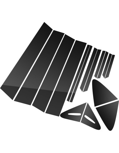 BASIKER 16 Pcs Adornos Ventana Toyota Corolla 2019-2023