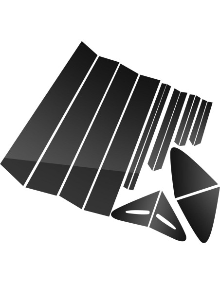 BASIKER 16 Pcs Adornos Ventana Toyota Corolla 2019-2023