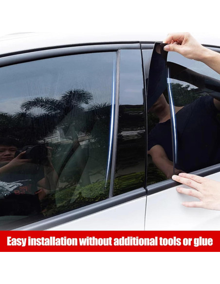 BASIKER 16 Pcs Adornos Ventana Toyota Corolla 2019-2023