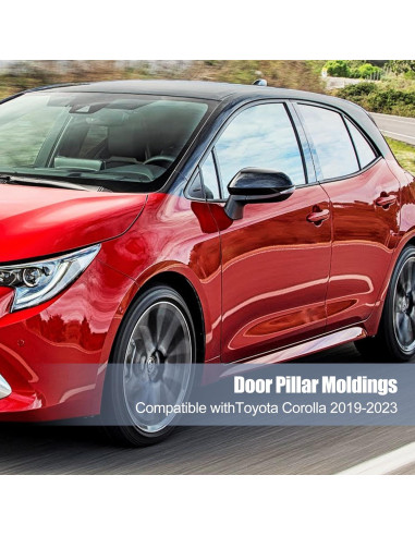 BASIKER 16 Pcs Adornos Ventana Toyota Corolla 2019-2023