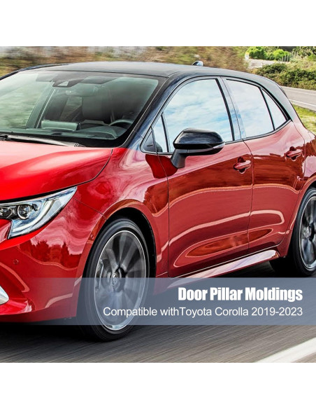 BASIKER 16 Pcs Adornos Ventana Toyota Corolla 2019-2023