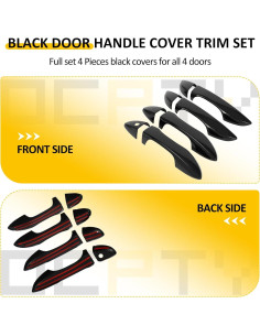 Cubiertas de Manija de Puerta OCPTY para Toyota Corolla 2014-2019 2