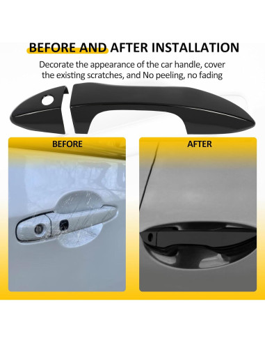 Cubiertas de Manija de Puerta OCPTY para Toyota Corolla 2014-2019