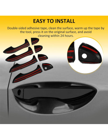 Cubiertas de Manija de Puerta OCPTY para Toyota Corolla 2014-2019