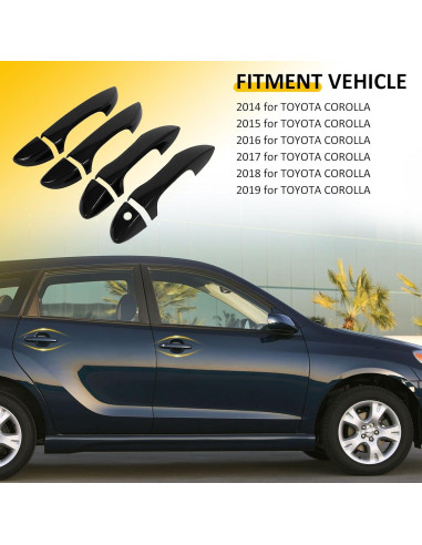 Cubiertas de Manija de Puerta OCPTY para Toyota Corolla 2014-2019