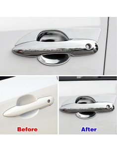 Cubierta de Manija de Puerta Cromo Dakitita para Toyota Corolla 2019-2024 2