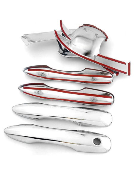 Cubierta de Manija de Puerta Cromo Dakitita para Toyota Corolla 2019-2024