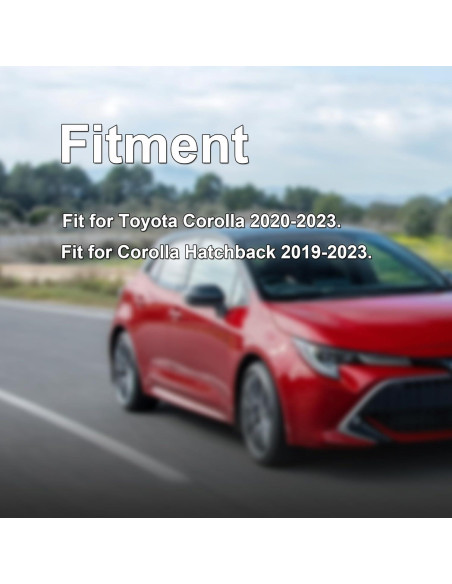 Tapa de Espejo Retrovisor Lateral Ercolase para Toyota Corolla 2020-2023