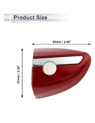Cubierta cilindro bloqueo manija puerta Toyota Corolla 2014-2018 RATCHROLL Rojo