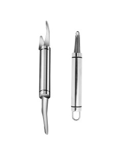 Herramienta desvenadora de camarones UpTuoLi, 2 piezas acero inoxidable